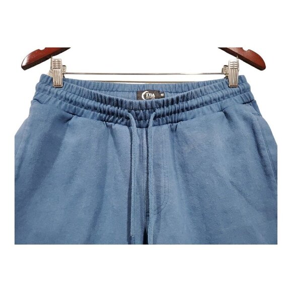 Zyia Active Men's Blue Knit Shorts Drawstring Pockets Casual Comfort Sz M - Picture 4 of 9